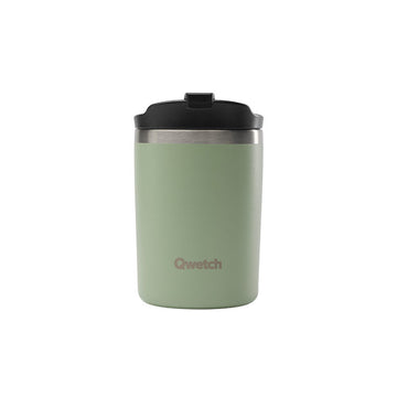 Mug isotherme en inox 240ml tilleul Travel Mug Qwetch