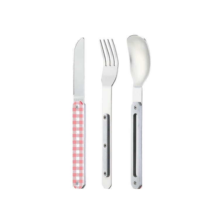Couverts en acier inoxydable magnétique Vichy Rose 12:34 Akinod