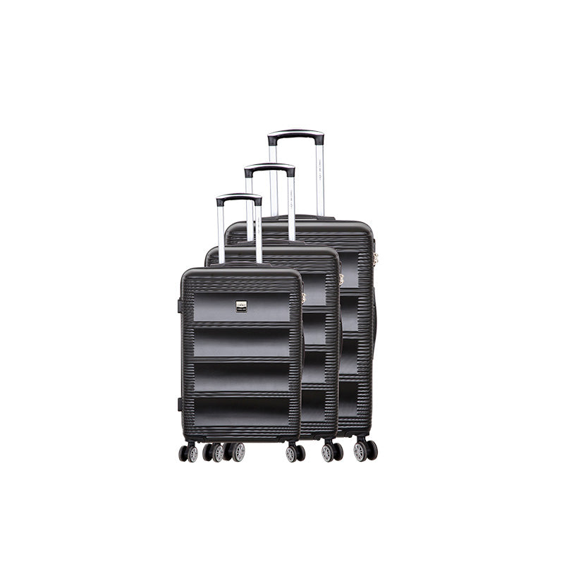 Set de 3 valises 8 roues ABS Noir France bag