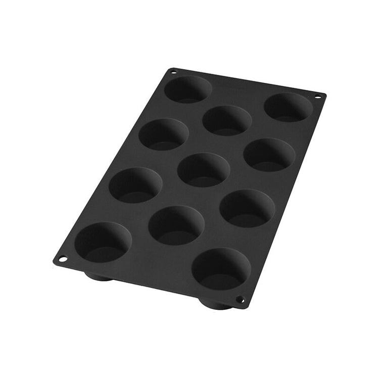 Moule pour mini muffins en silicone antiadhésif de 11 alvéoles noir Lékué