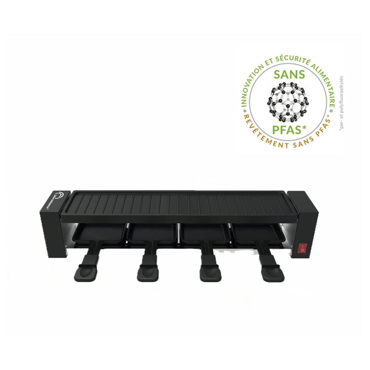 Appareil à raclette noir pour 4 Black Jura Little Balance