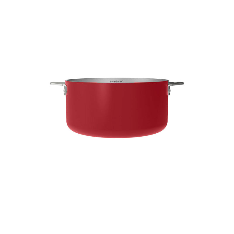 Casserole en inox 20 cm rouge La Merveilleuse Cookut