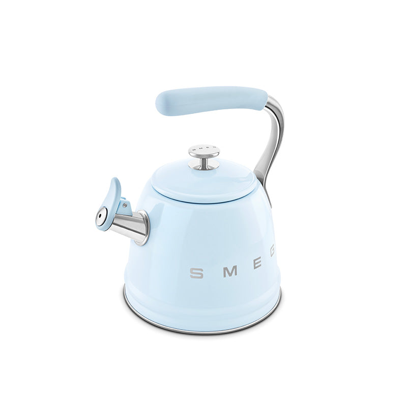 Bouilloire sifflante 2,3 L Bleu Azur Années 50 Smeg