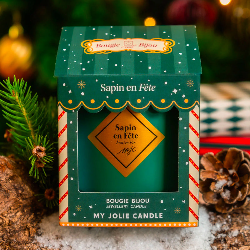 Bougie bijou bracelet doré sapin My Jolie Candle