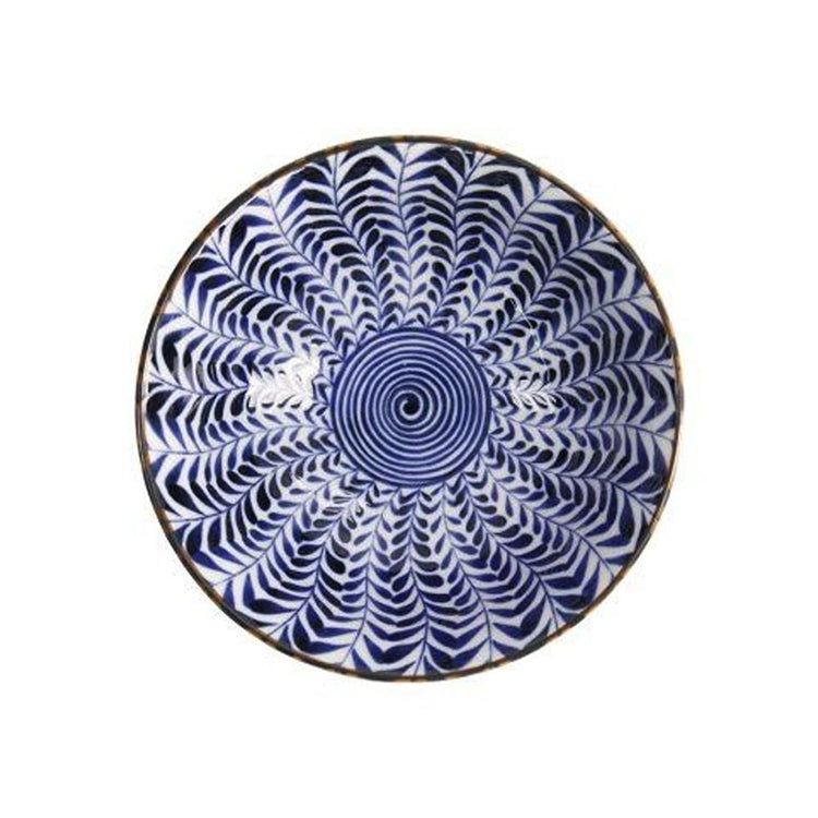 Bol à ramen en porcelaine de 1L bleu et blanc Shidare Tokyo Design
