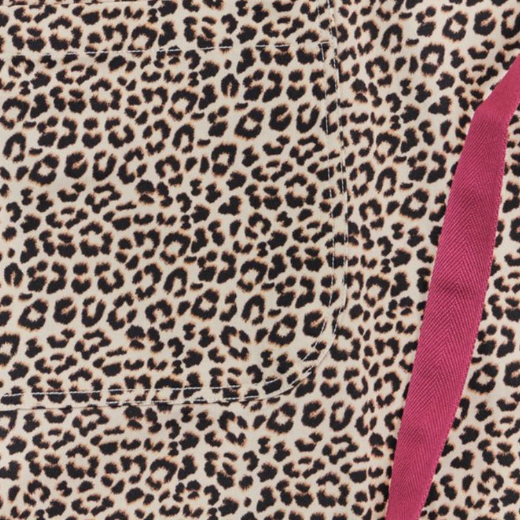 Tablier en coton pour femme Léopard Prune Les Tabliers de Julie Andrieu