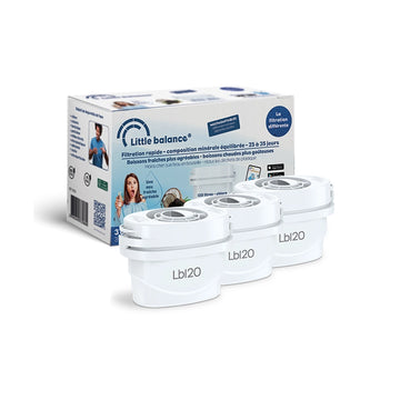 Pack de 3 cartouches filtrantes pour carafe Little Balance