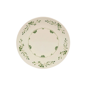 Assiette plate vert en grès 27cm Appoline Table Passion