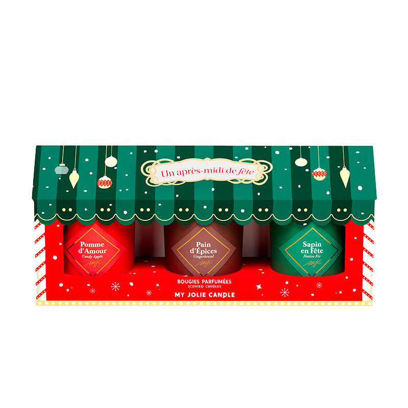 Coffret 3 bougies parfumées Noël My Jolie Candle