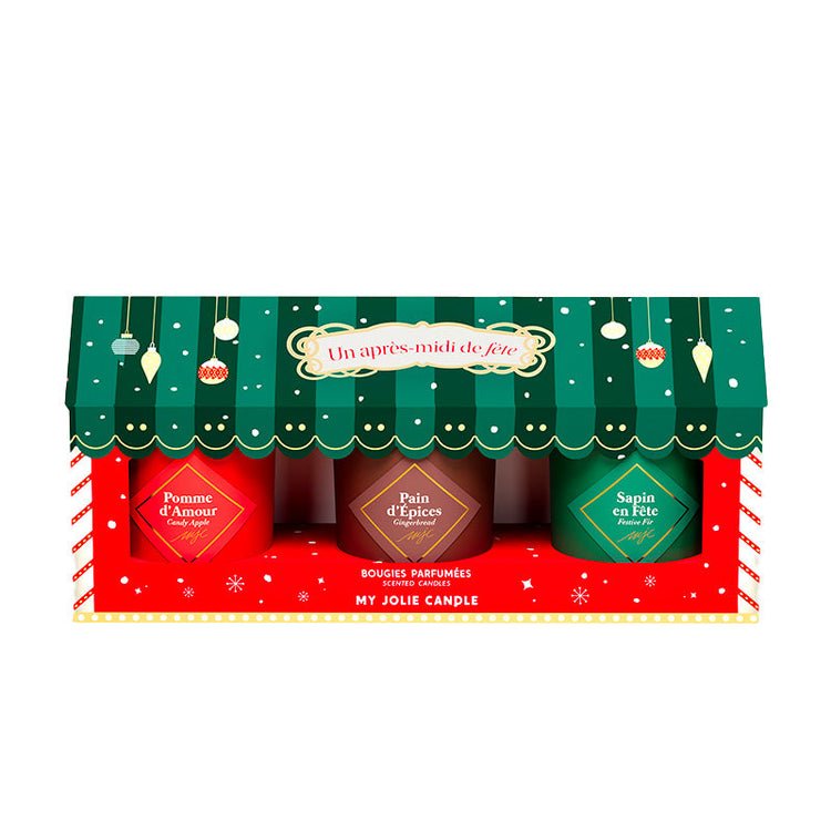 Coffret 3 bougies parfumées Noël My Jolie Candle