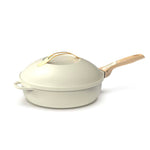 Poêle à tout faire en métal 28 cm meringue La Fabuleuse Cookut