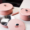 Poêle en inox 28 cm rose La Merveilleuse Cookut