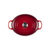 Cocotte ovale en fonte émaillée de 29 cm cerise Le Creuset