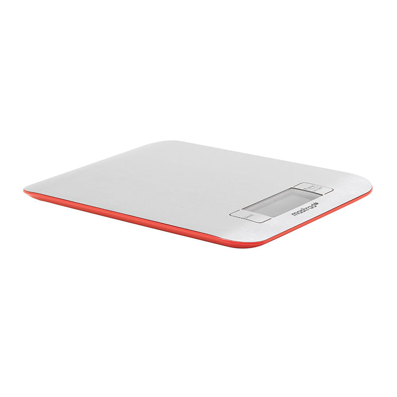 Balance de cuisine en inox 22cm rouge Mastrad