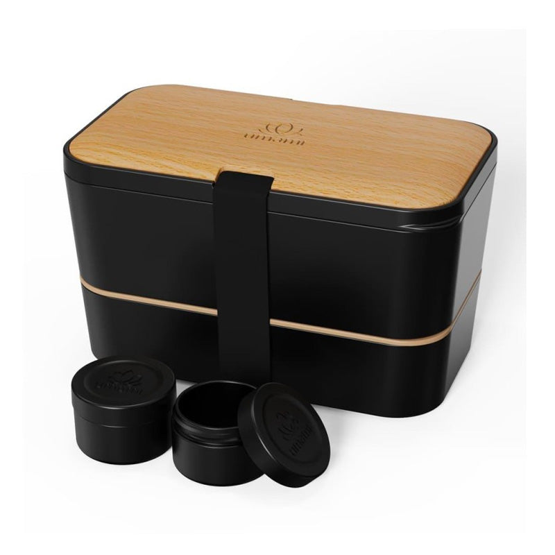 Bento encastrable noir et bambou 1,5L Umami