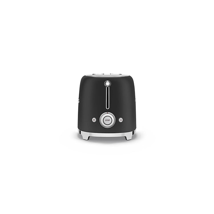 Grille-pain 2 tranches Noir Mat Années 50 Smeg