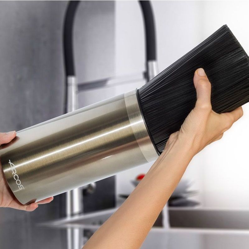 Bloc à couteaux universel rond inox
