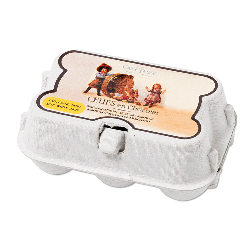 Boîte 6 œufs en chocolat