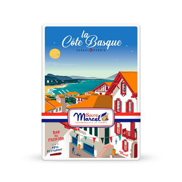 Boîte en métal biscuits aux noisettes La Côte Basque Sacré Marcel