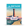 Boîte en métal galettes et palets bretons Phare de Bretagne Sacré Marcel