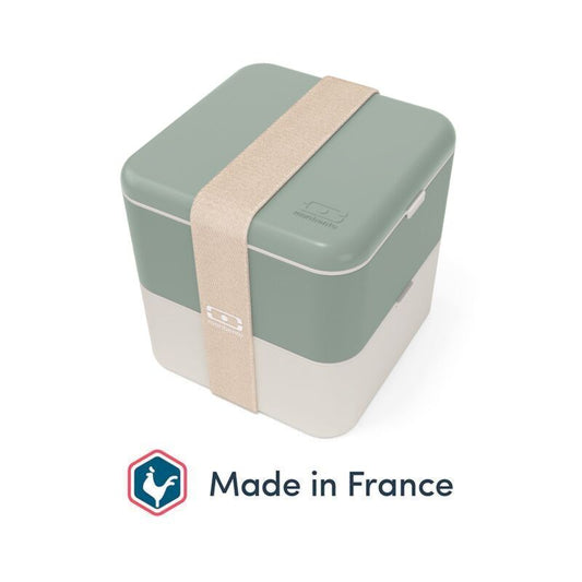 Boîte repas MB Square natural vert