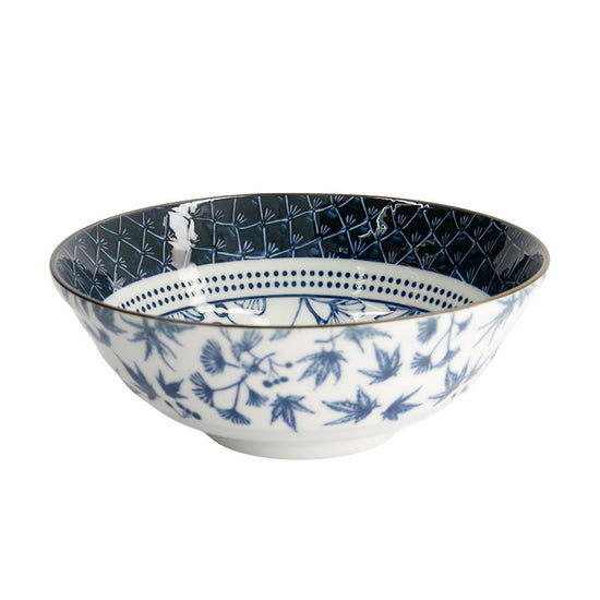 Bol ramen porcelaine bleu 1L Gingko Tokyo Design