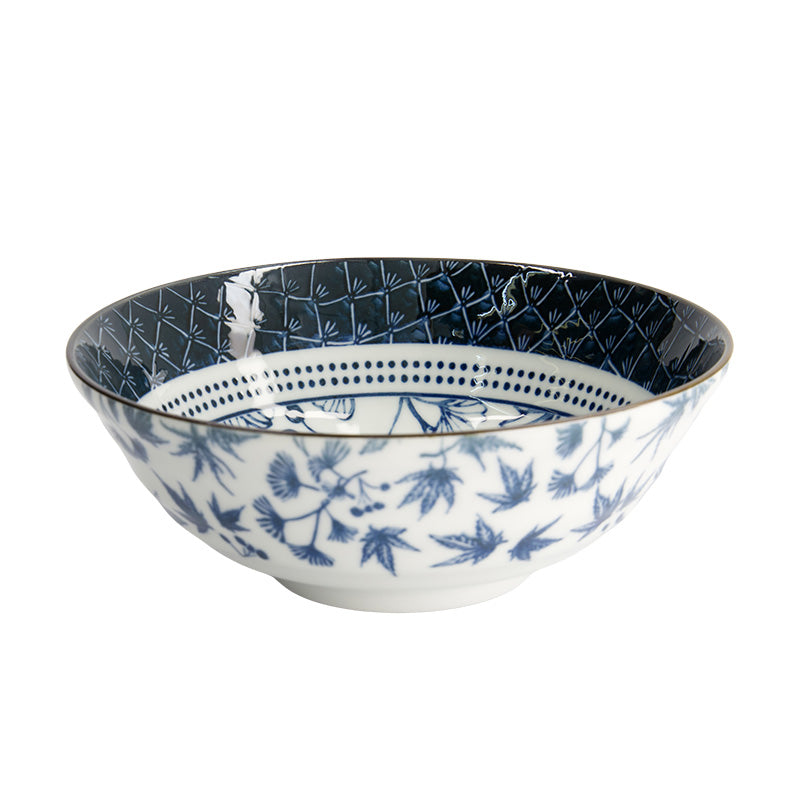 Bol ramen porcelaine bleu 1L Gingko Tokyo Design