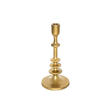 Bougeoir Chandelier Métal Doré 25cm