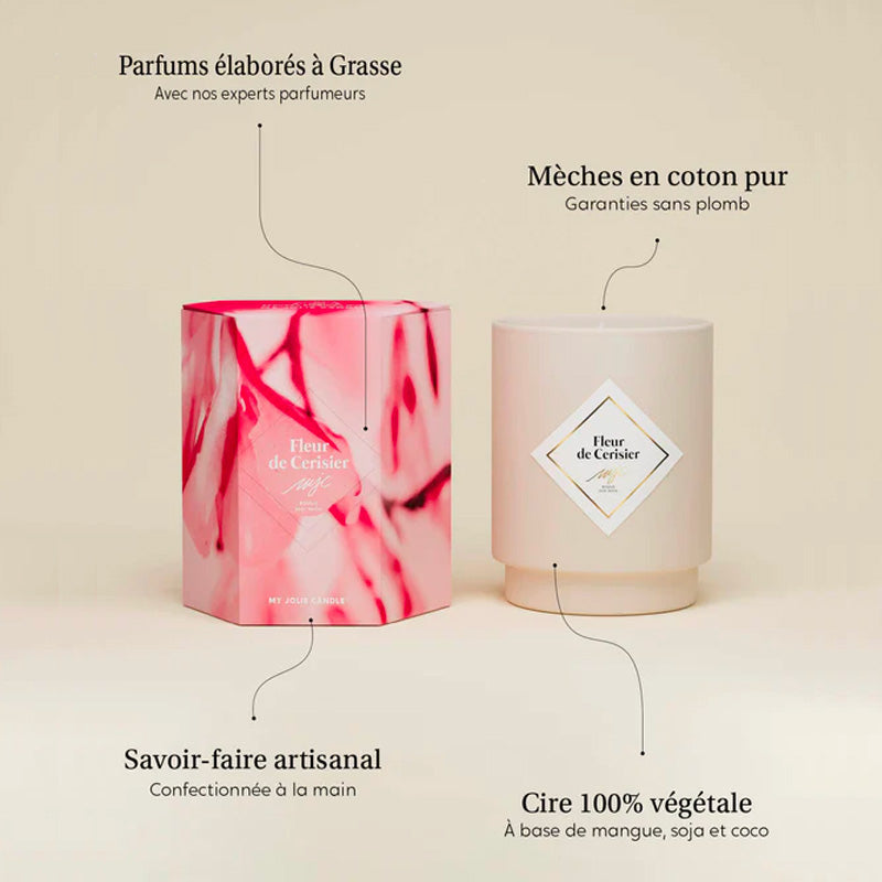 Bougie bijou fleur de cerisier