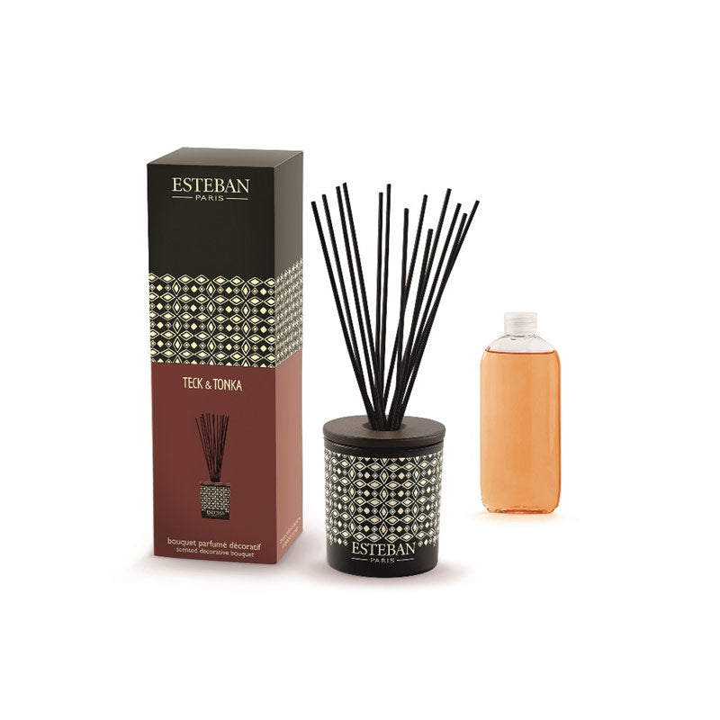 Bouquet parfumé et recharge teck