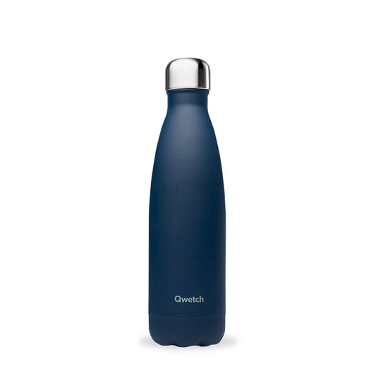 Bouteille inox bleu nuit 500 mL Qwetch