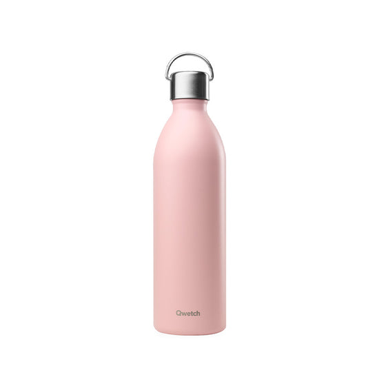 Bouteille isotherme en inox 1L rose Active Qwetch