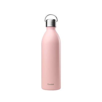 Bouteille isotherme en inox 1L rose Active Qwetch