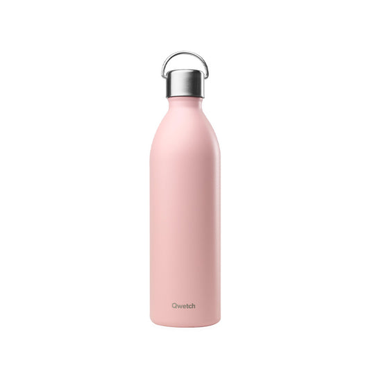 Bouteille isotherme en inox 1L rose Active Qwetch