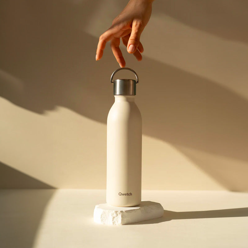 Bouteille isotherme en inox 1L sable Active Qwetch