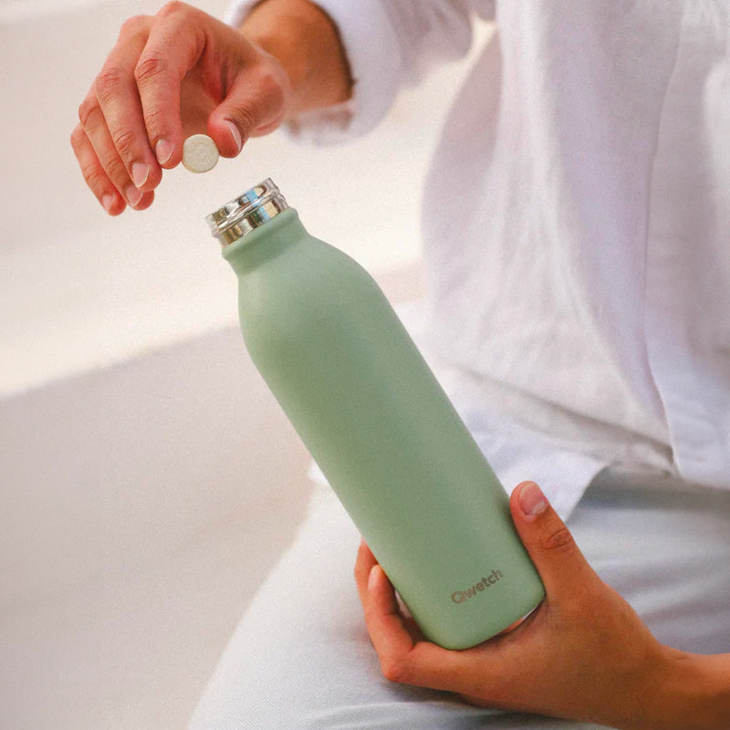 Bouteille isotherme en inox 1L tilleul Active Qwetch