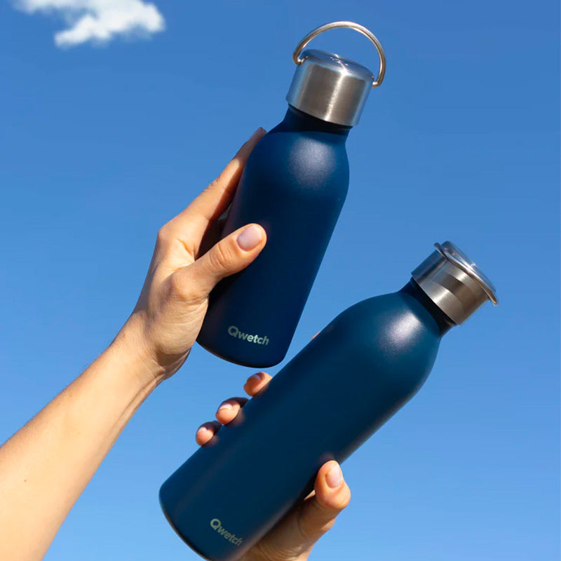 Bouteille isotherme en inox 350ml marine Active Qwetch