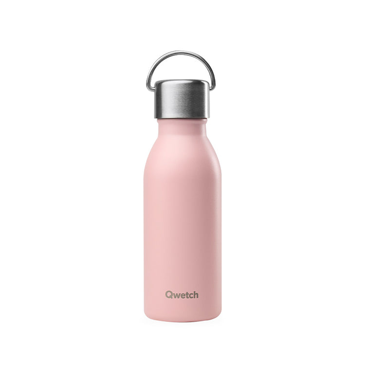 Bouteille isotherme en inox 350ml rose Active Qwetch