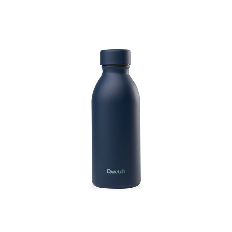Bouteille isotherme en inox 500ml marine Icon Qwetch