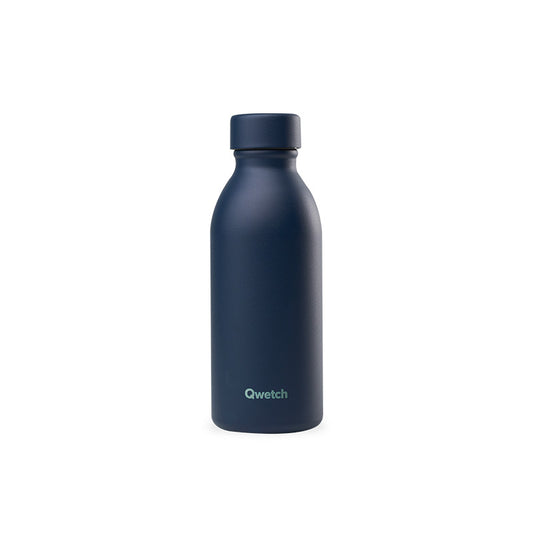 Bouteille isotherme en inox 500ml marine Icon Qwetch