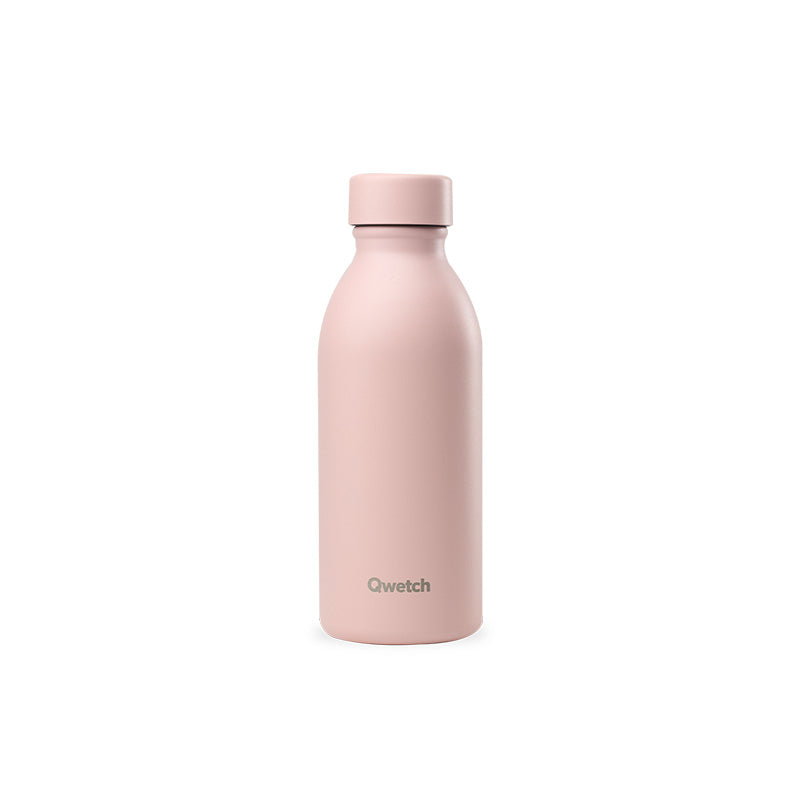 Bouteille isotherme en inox 500ml rose Icon Qwetch