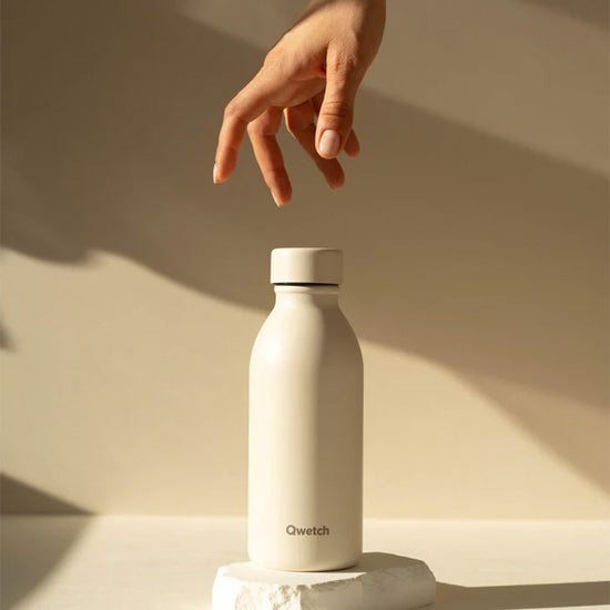 Bouteille isotherme en inox 500ml sable Icon Qwetch