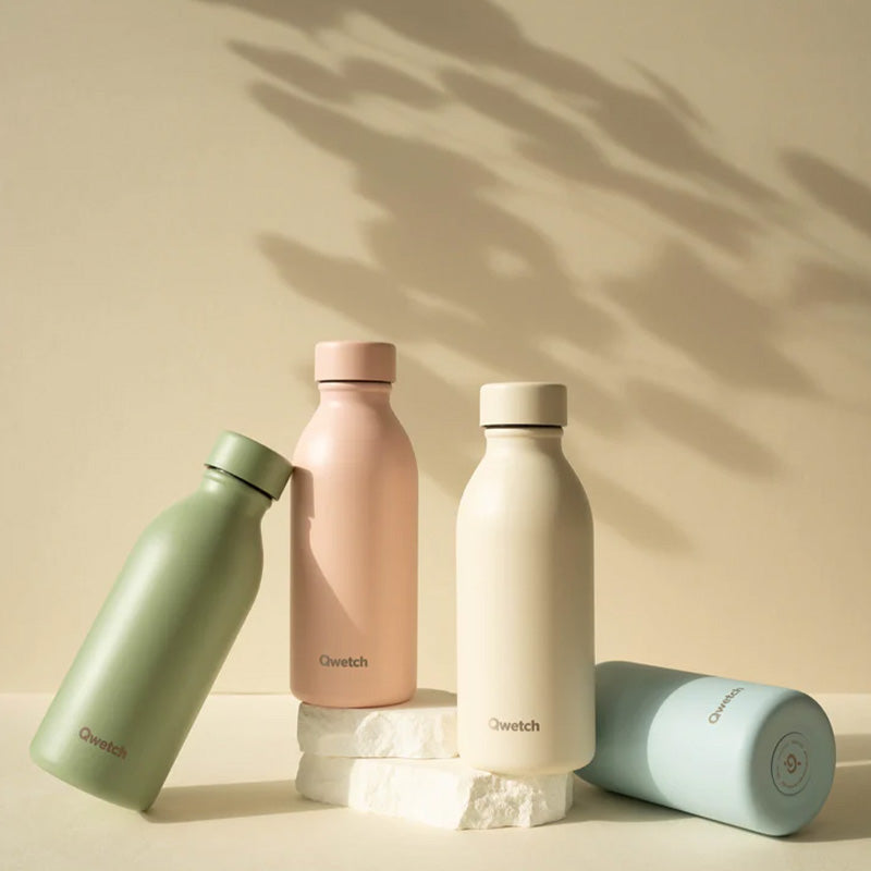 Bouteille isotherme en inox 500ml sable Icon Qwetch
