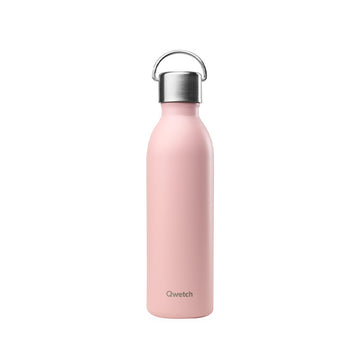 Bouteille isotherme en inox 600ml rose Active Qwetch