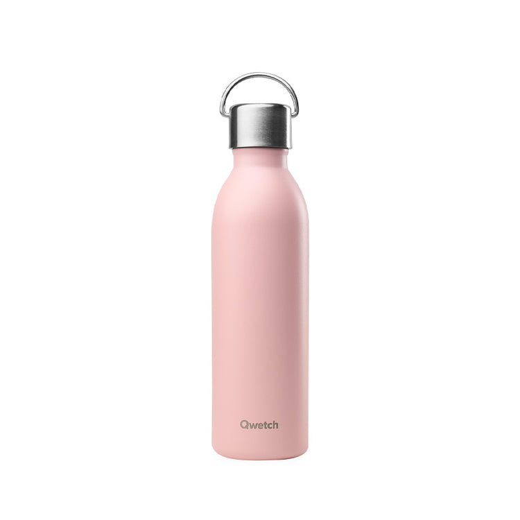 Bouteille isotherme en inox 600ml rose Active Qwetch