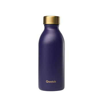 Bouteille isotherme en inox 500ml violet et or Icon Qwetch