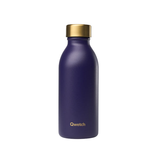 Bouteille isotherme en inox 500ml violet et or Icon Qwetch