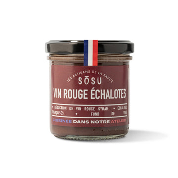 Sauce vin rouge et échalotes 130g Sosu