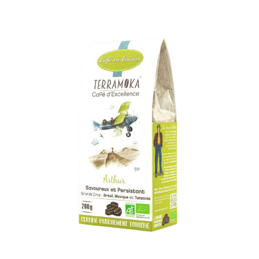 Café en grains bio 200g Arthur Terramoka