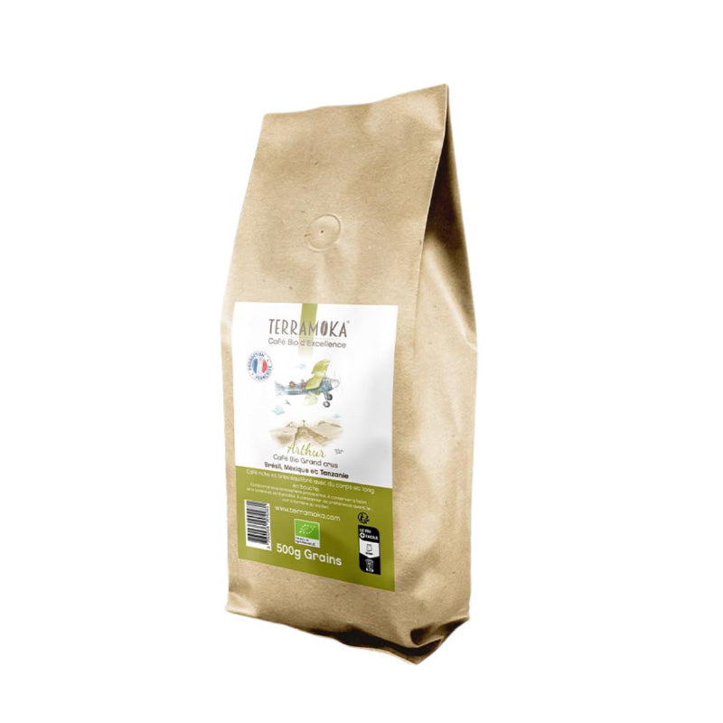 Café en grains bio 500g Arthur Terramoka
